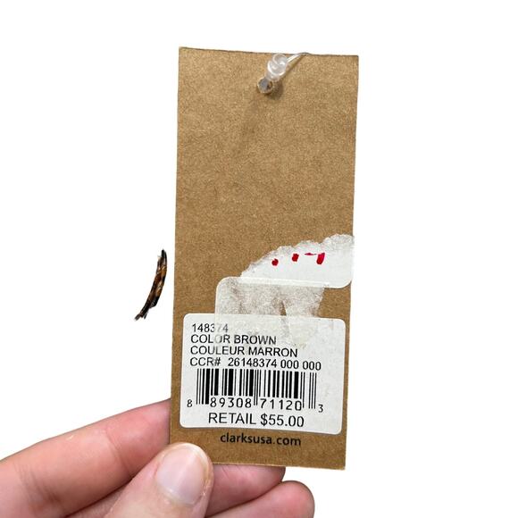 Clarks Faux Leather Snake Skin Crossbody Wallet NWT Sz S Brown Adjustable - Picture 2 of 6